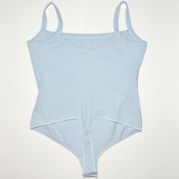 SKIMS Cotton Jersey Scoop Neck Bodysuit in Opal - Picture 4 of 7